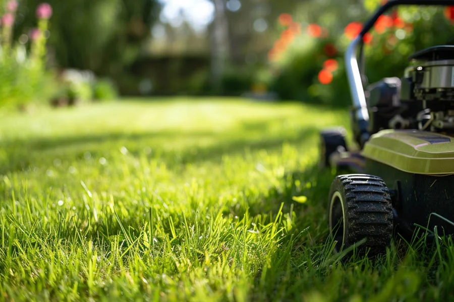 small battery powered lawn mower